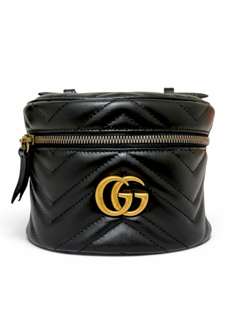 Gucci GG Marmont Matelassรฉ Mini Backpack โ Black
